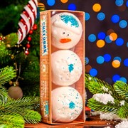 Набор бомбочек для ванн Снеговик 360г - фото 65884