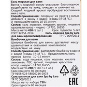 Набор подарочный Бомбочки для ванн Spa by Lara 2х140г + Соль морская для ванн Малина 450г - фото 65886