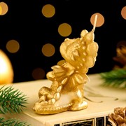 Свеча фигурная Дракон с подарком 7,5х5х8см золото - фото 65924