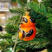 Игрушка ёлочная Винни Пух с мёдом 9см - фото 66057