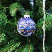 Шар ёлочный Рождественская ночь 65мм - фото 66066