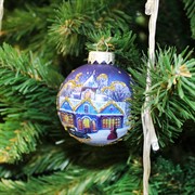 Шар ёлочный Рождественская ночь 65мм - фото 66067