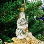 Игрушка ёлочная Зайчик 9см - фото 66088