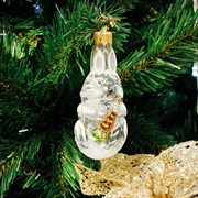 Игрушка ёлочная Зайчик 9см - фото 66089