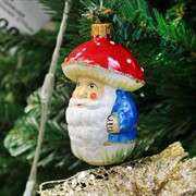 Игрушка ёлочная Лесной грибочек 8см - фото 66110