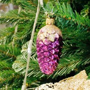 Игрушка ёлочная Шишка 9см - фото 66133