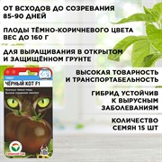 Семена Томат Чёрный принц, Чёрный кот, Очи чёрные набор х 3 - фото 66141