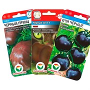 Семена Томат Чёрный принц, Чёрный кот, Очи чёрные набор х 3 - фото 66144