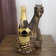 Держатель для бутылок Дракон полистоун высота 35см U09293-G - фото 66272