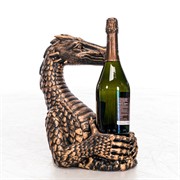 Держатель для бутылок Дракон полистоун высота 35см U09293-G - фото 66282