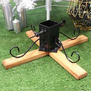 Подставка для новогодней ёлки дерево с металлом 200-13 - фото 66290