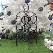 Подставка винная напольная на 6 бутылок металлическая 59-126 - фото 66293