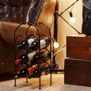 Подставка винная напольная на 6 бутылок металлическая 59-126 - фото 66295