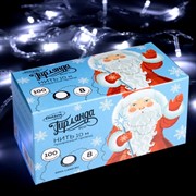 Гирлянда Нить ECO 10м белое свечение 8 режимов - фото 66314