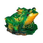 Фигура декоративная Лягушка для пруда и водоёма полистоун F01019 - фото 66407