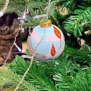 Шар ёлочный Синичка зимняя 80мм - фото 66510