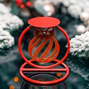 Подсвечник на одну свечу металлический Подарок 607-066R - фото 66518