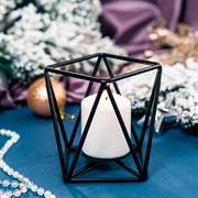 Подсвечник металлический Лофт под 1 свечу 607-40-B - фото 66538