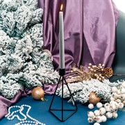 Подсвечник кованый настольный Треугольник чёрный 607-61-B - фото 66546