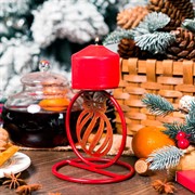 Подсвечник на одну свечу металлический Подарок 607-066R - фото 66549