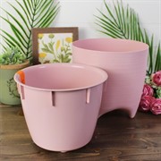 Горшок Де Коста 2,25л 16х16 розовая пудра с вкладкой - фото 66586