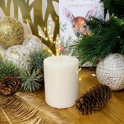 Свеча Цилиндр 6 8см белый - фото 66818