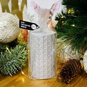 Свеча Гестия серебро средняя - фото 66871