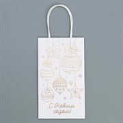 Пакет крафт Золото 21х12х9см - фото 66932