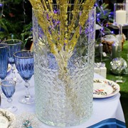 Ваза стеклянная Аврора-1 цилиндр текстурная - фото 66960