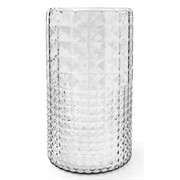 Ваза стеклянная Аврора-1 цилиндр текстурная - фото 66962