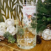 Ваза стиеклянная Турку высота 25см цилиндрическая средняя - фото 66981