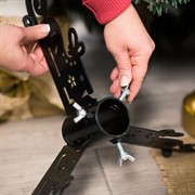 Подставка новогодняя для ёлки Коньки чёрная металлическая 200-043B - фото 67168 Подставка новогодняя для ёлки Коньки чёрная металлическая 200-043B - фото 67168