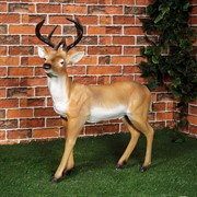 Фигура садовая Олень стоит средний стеклопластик высота 90см F01237 - фото 67260 Фигура садовая Олень стоит средний стеклопластик высота 90см F01237 - фото 67260
