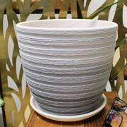 Горшок Букле 4,2л серый крокус №4 - фото 67497