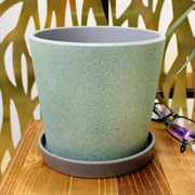 Горшок Грильяж 1,2л изумруд конус №2 - фото 67521