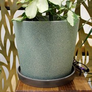 Горшок Грильяж 3,8л изумруд конус №4 - фото 67523