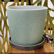 Горшок Грильяж 3,8л изумруд конус №4 - фото 67524