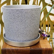 Горшок Дакар 3,5л серебро кедр №3 - фото 67537