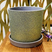 Горшок Дакар 1,8л серый кедр №2 - фото 67540