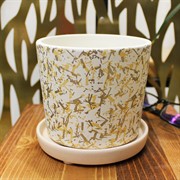 Горшок Дубай 0,8л белый кедр №1 - фото 67545