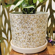 Горшок Дубай 3,2л белый кедр №3 - фото 67549