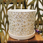 Горшок Дубай 3,2л белый кедр №3 - фото 67550