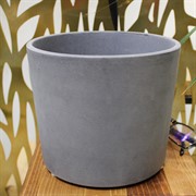 Горшок Конкрит серый кедр №3 - фото 67560