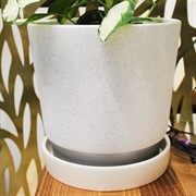 Горшок Лакшери 4,7л белый платан №4 - фото 67564