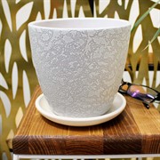 Горшок Маджента 1,4л белый крокус - фото 67585