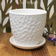 Горшок Манго 0,7л белый бутон №1 - фото 67589