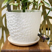 Горшок Манго 2,15л белый бутон №3 - фото 67593