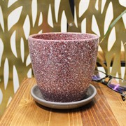 Горшок Сахара 1л бордовый крокус №1 - фото 67615