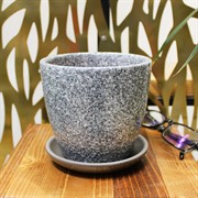 Горшок Сахара 1л серый крокус №1 - фото 67627