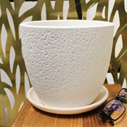 Горшок Унжа 2,2л белый бутон №3 - фото 67636